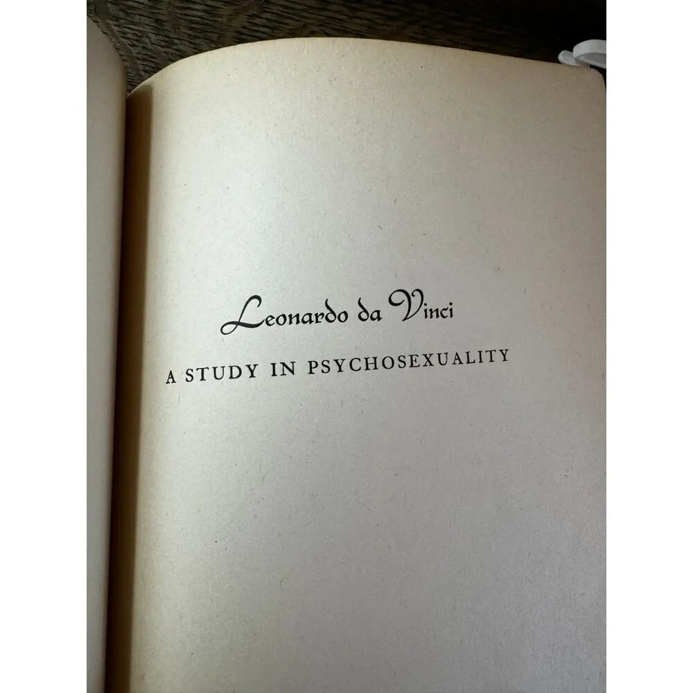 A Study in Psychosexuality Leonardo da Vinci 1947 second printing antique book